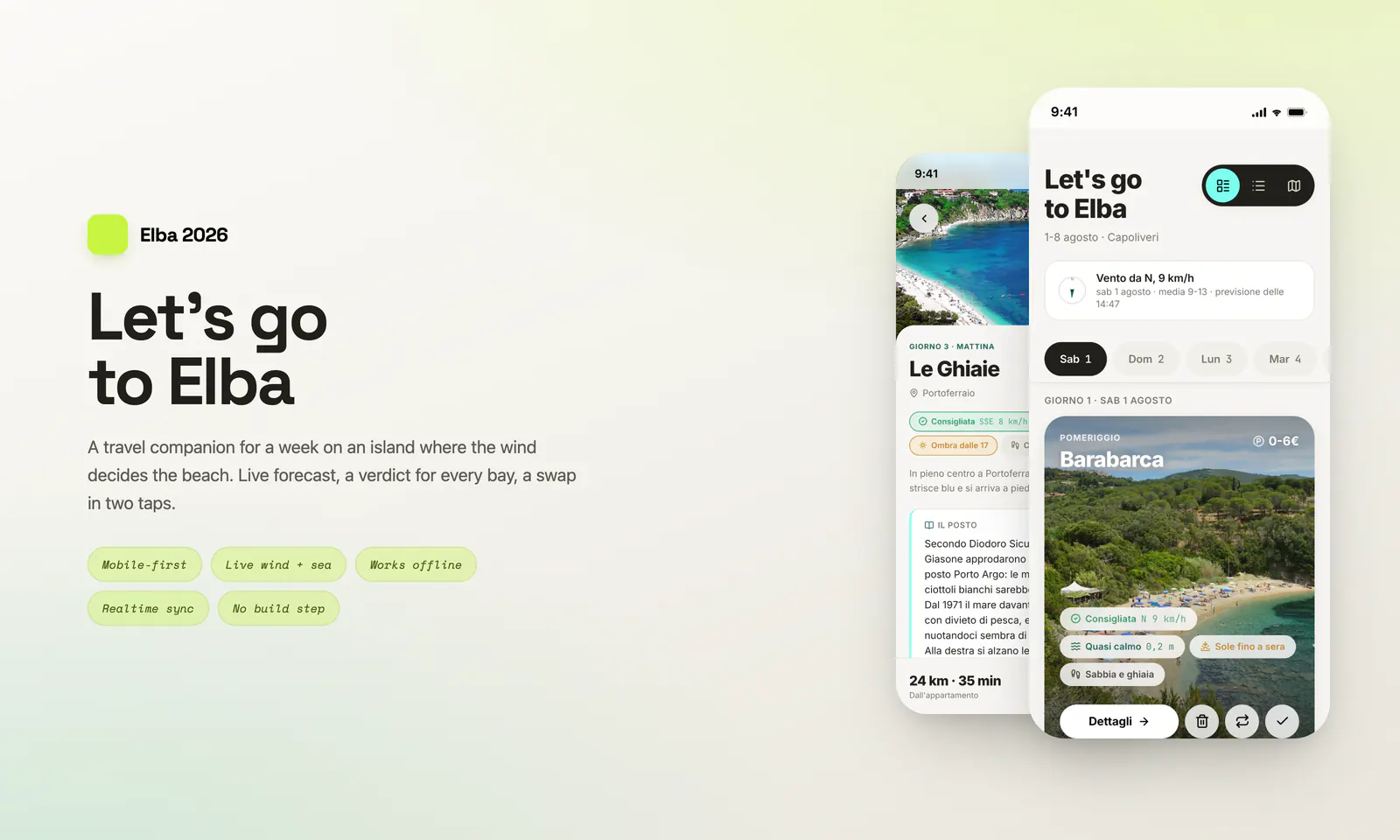 Elba 2026 - Travel app for the island of Elba