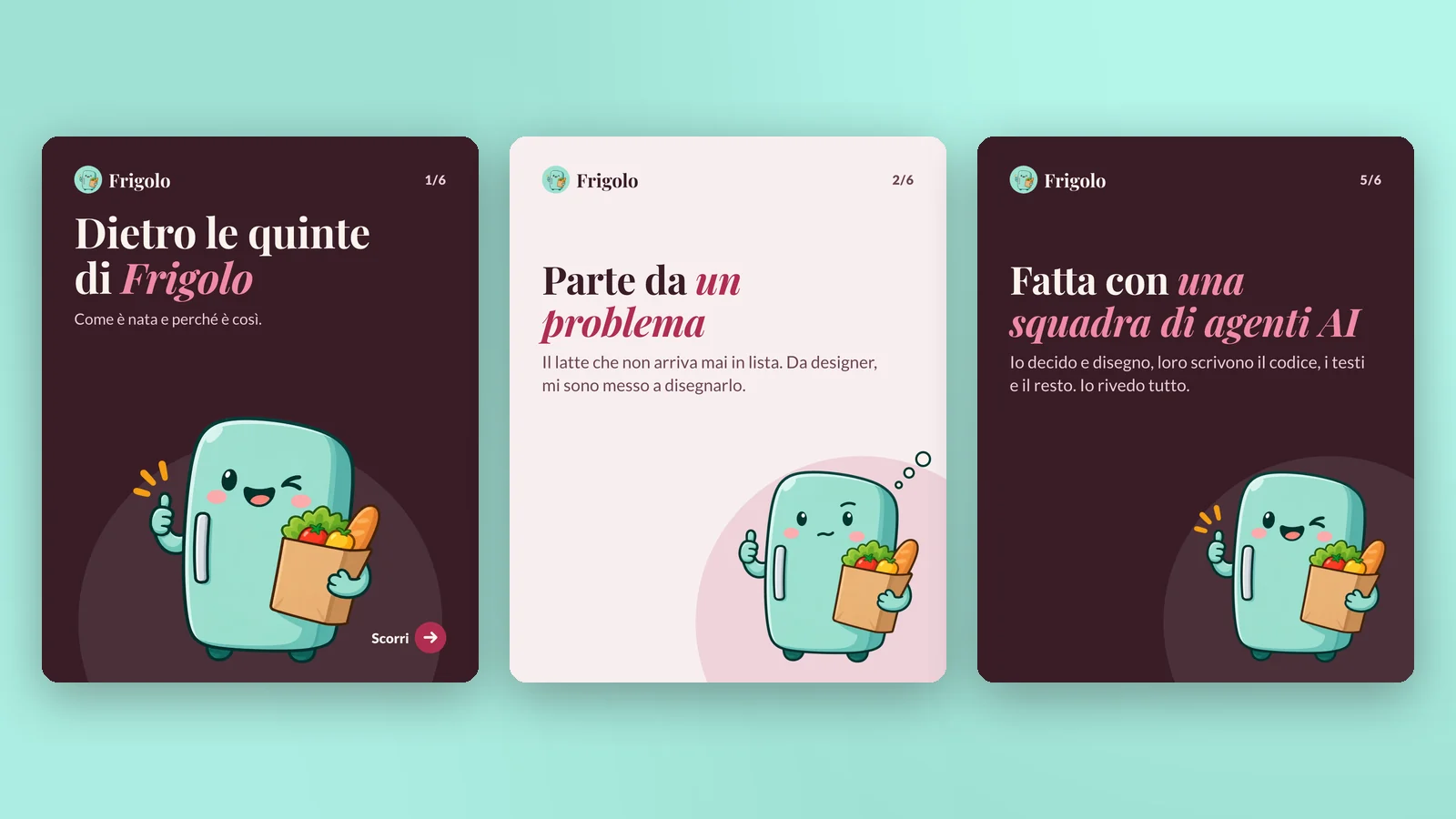 Frigolo - Carosello Instagram su come è nata l'app
