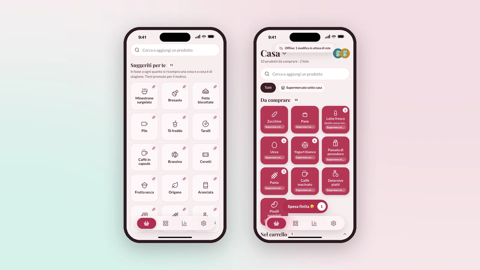 Frigolo - I suggerimenti e la lista che funziona offline